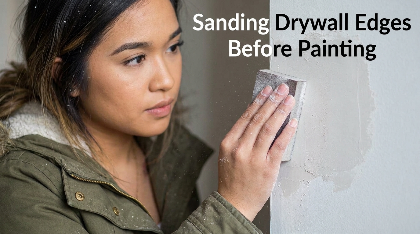 Sanding Drywall Edges Before Painting